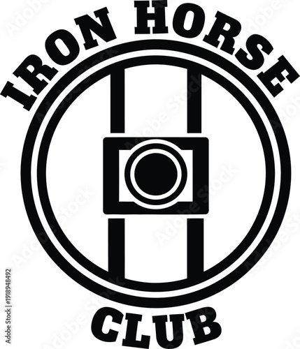 Minimalist Sleek Passionate Motorcycle Club Logo Icon Graphic Design Vector Illustration