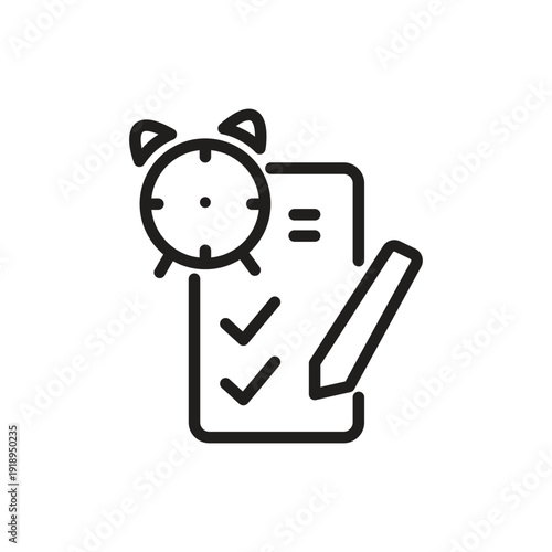 Alarm Reminder Checklist Icon