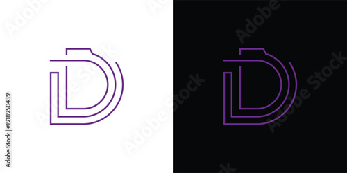 The letter 'D' with a touch of modern, minimalist digital elements