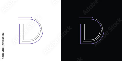 The letter 'D' with a touch of modern, minimalist digital elements