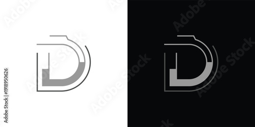 The letter 'D' with a touch of modern, minimalist digital elements