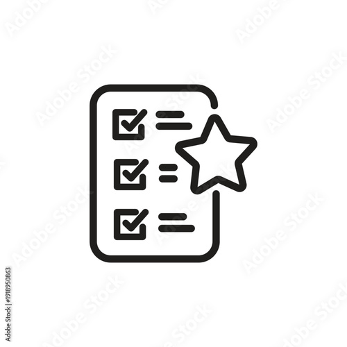 Priority Task Checklist Icon