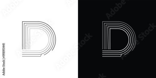 The letter 'D' with a touch of modern, minimalist digital elements