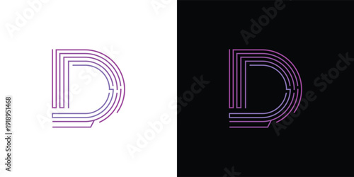 The letter 'D' with a touch of modern, minimalist digital elements