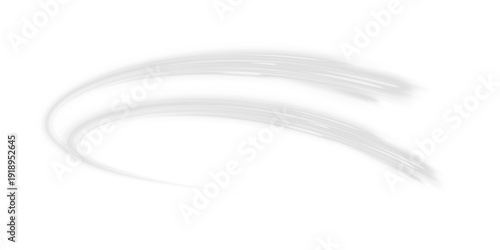 City road, highway traffic follow neon laser motion lines. White light flows wave, producing futuristic energy, radiant trail that marks speed direction. Art vector png. Cool wind starts the blizzard.