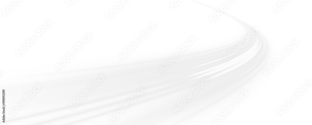 Obraz premium City traffic moves neon laser speed line on highway road. White light wave shapes motion, builds futuristic energy trail with luminous direction. Design vector png. Winter wind brings cold snow. 