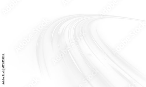 Across the city highway, neon laser line define speed motion. Light trail flow wave, carrying futuristic energy through traffic, road direction. White air hides the whirlwind. Vector png Illustration