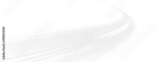 City traffic moves neon laser speed line on highway road. White light wave shapes motion, builds futuristic energy trail with luminous direction. Design vector png. Winter wind brings cold snow. 