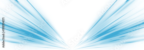 Glowing neon laser blue speed lines curve across city road and highway. Line anime, zoom, comic. Light wave forms motion and futuristic energy trail, shaping traffic flow. Vector illustration png. 