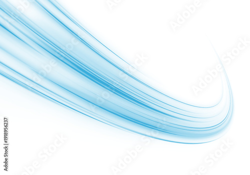 Neon laser motion line ripple across city highway, road traffic. Blue light trail drives speed, motion, energy while creating futuristic wave along the scene. The winter air is very cold. PNG vector.