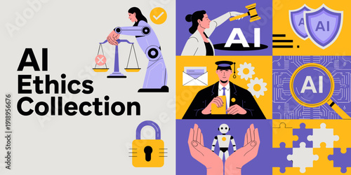 Ethical Artificial Intelligence Balancing Justice and Protection: Concepts of AI Ethics Collection for Technology Governance, Machine Learning Responsibility, Algorithmic Accountability and Responsibl