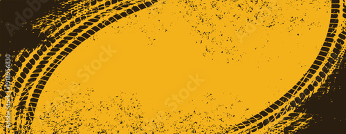 abstract grunge brush stroke tire track background