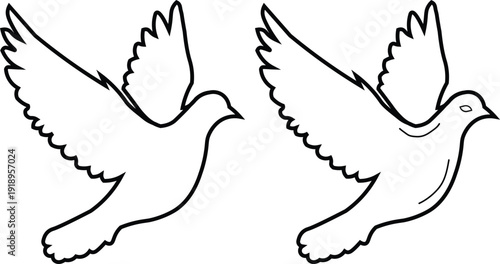 Digital transformation editable icons line style business illustrations for innovation and technology concepts