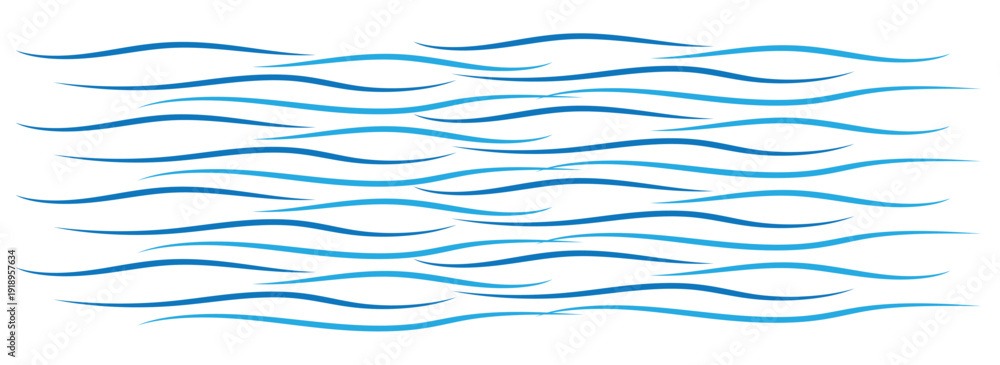 Fototapeta premium Water wave icon vector