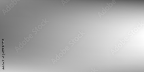 Silver background with metal mirror texture. Chrome gradient surface with simple abstract light ball.