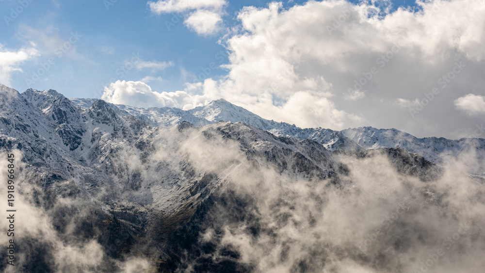 Fototapeta premium clouds over the mountains