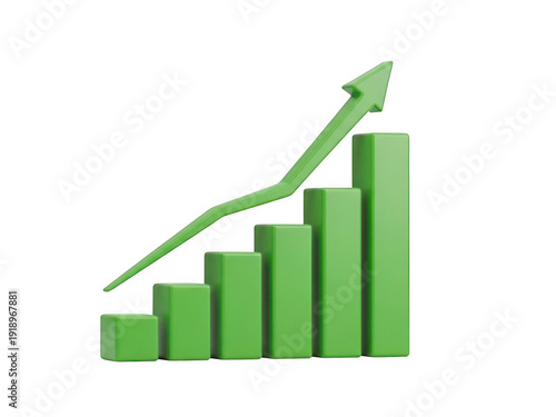 A green bar graph with an upward trend Free Download A green bar graph with an upward trend - GFXLoad