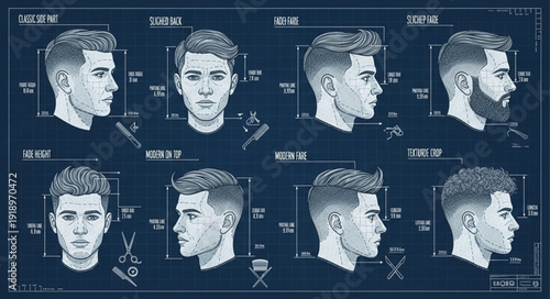Male Haircut Styles Blueprint.
