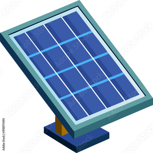solar panel isolated on white
