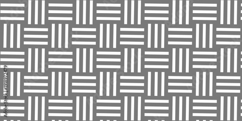 seamless overlap mat grid metallic structure pattern square overlap gray gradient stripes wall and decoration maze textile paper triangle background.