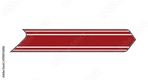 Red Metal Roofing Material Profile.