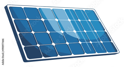 Modern photovoltaic solar panel for sustainable energy generation, symbolizing clean and green technology for an eco-friendly future and reduced carbon footprint