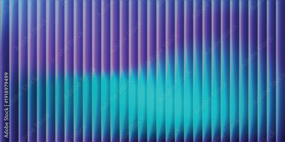 Fototapeta premium A dynamic abstract pattern of vertical lines in shades of blue and teal, creating a sense of depth and movement against a dark backdrop.