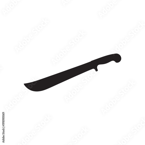 Old machete icon silhouette vector illustration design on white background.