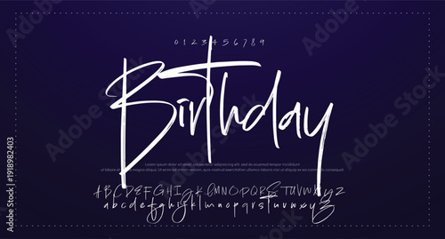 Script Brush Font Type Font lettering handwritten 