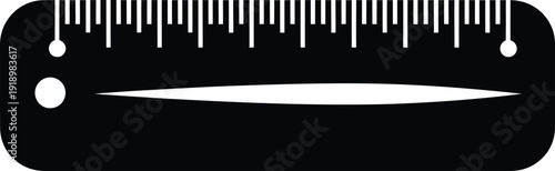 Abstract ruler measurement design vector