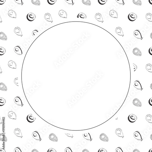 hand drawn map pins location circle frame background