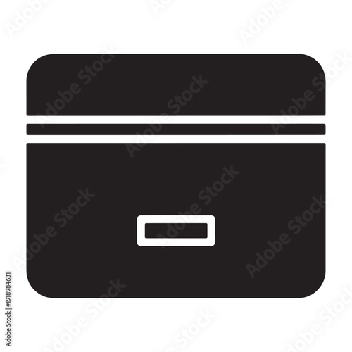 Modern black briefcase with sleek design and handle