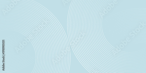 Modern abstract background. Shiny white gradient circle lines. Minimal geometric pattern. Simple graphic element. Futuristic concept. Suit for cover, poster, banner, brochure, flyer, header, website