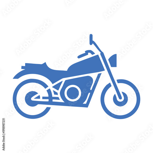 A sleek and modern blue motorcycle with a striking design and intricate details

