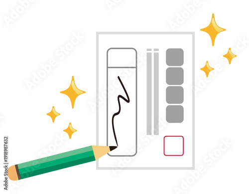 投票用紙のイラスト　選挙アイコン