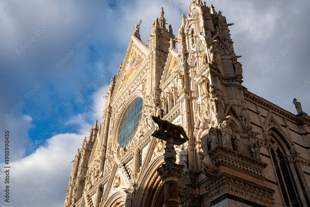 Fototapeta premium Italy Tuscany Siena Cathedral view of the Duomo