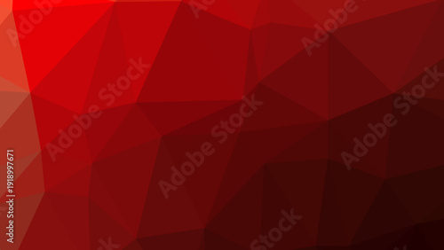 Illustration image of an abstract red geometric background 