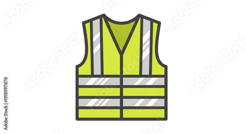 Safety Vest with Reflective Stripes.