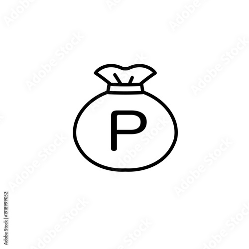 シンプルで可愛いお金投資素材