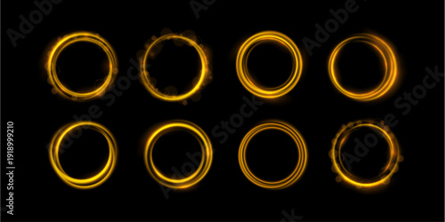 Sparkling gold circle with subtle halo enhances modern design. Perfect for overlays, logos, or festive themes.