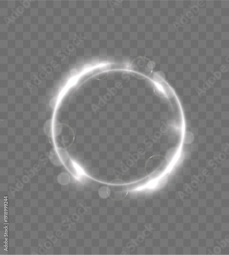 Glowing yellow circle with radiant shimmer floats elegantly. Sparkling halo enriches digital graphics and overlays.