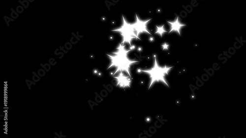 Wallpaper Mural White glitter shimmer trail, magic sparkle dust stars burst animation, glowing fairy particles overlay transition, luxury starlight confetti motion on black background. 4k loop animation Torontodigital.ca
