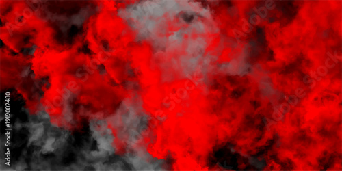 Abstract Watercolor red and black grunge background painting.  dark red smoke Like cloud wave effect on black. Texture and desktop picture, bloody grunge background Red powder explosion cloud on black