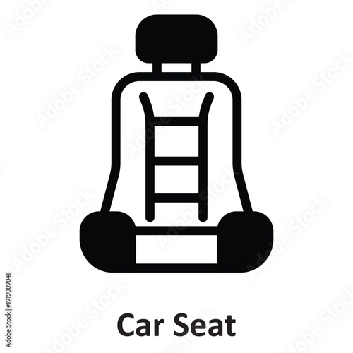 Car Seat Vector icon which can easily modify or edit