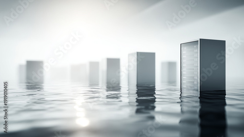 Abstract Modern Towers: A m...
