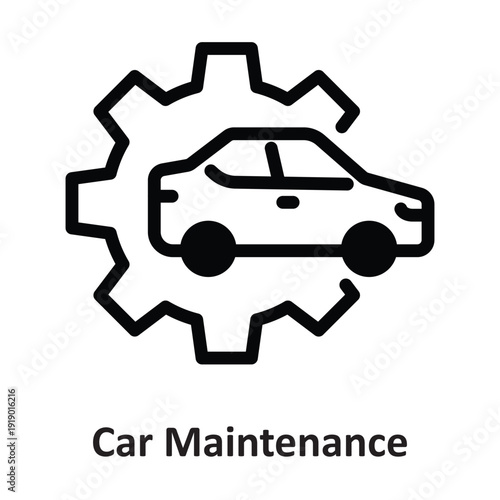  Car Maintenance Vector icon which can easily modify or edit