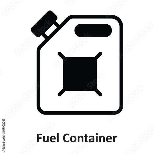 Fuel Container Vector icon which can easily modify or edit