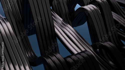 Fotografi 3d wave surface. Computer generated render