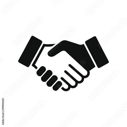 hand shake vector icon