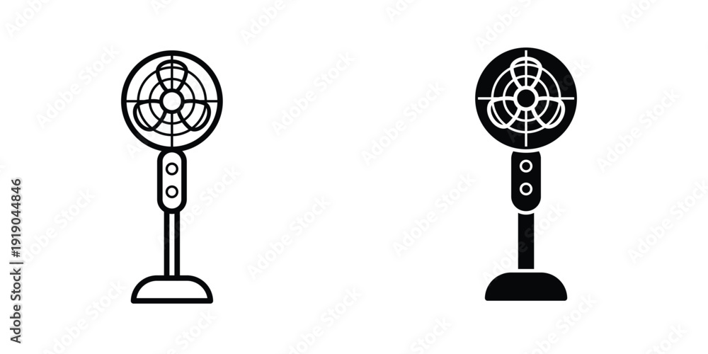 Obraz premium Air Fan icon design template